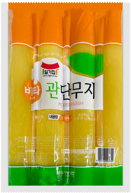 일가집 관단무지 3.5kg 통단무지, 1개