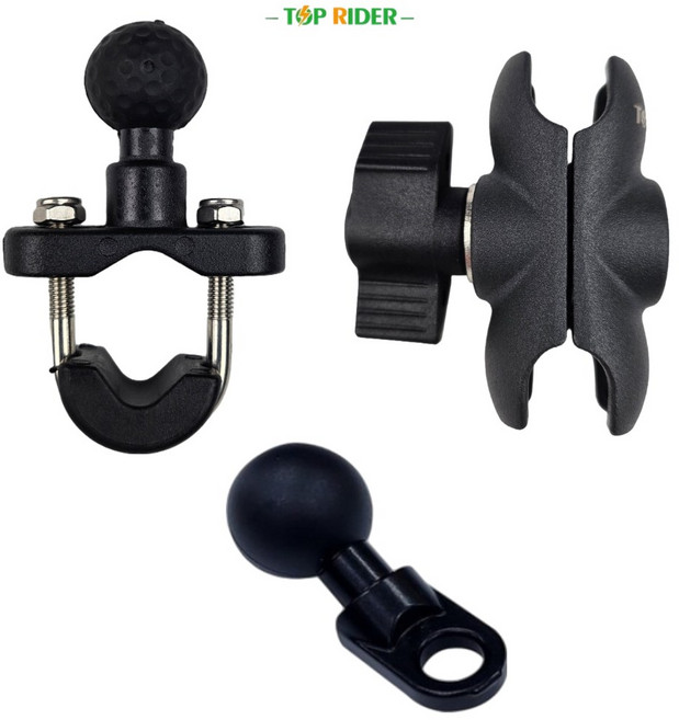 탑라이더 오토바이 전기자전거 충전거치대용 롱 숏 마운트암 마운트볼트 백미러용 핸들바용, 자석거치대용 마운트, U자형 마운트볼트