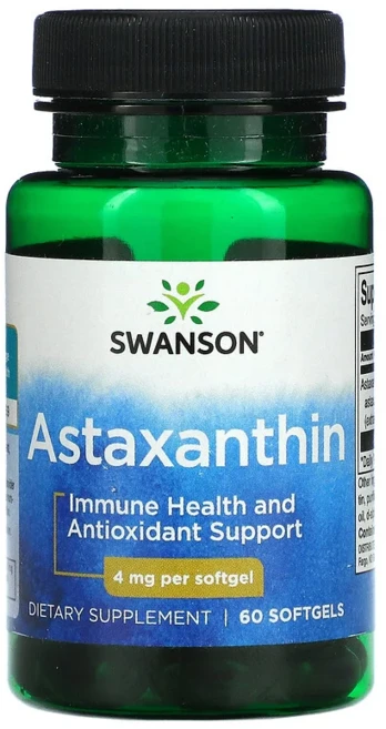 스완슨 아스타잔틴 4 mg 60 소프트젤, 1개, 1개, 60정 - 쿠팡