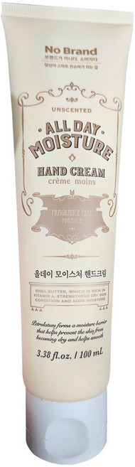 노브랜드 올데이 모이스처 핸드크림 무향, 1개, 100ml