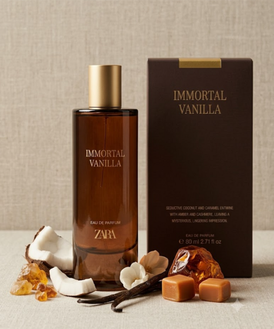 ZARA IMMORTAL VANILLA 오드 퍼퓸 80ML.(2.71 FL. OZ), 1개, 80ml