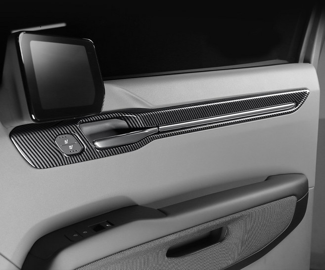 유투카 호환 EV9 튜닝 용품 자동차 카본 몰딩 도어프레임 커버, 도어프레임 커버-카본 6Pcs, 기타