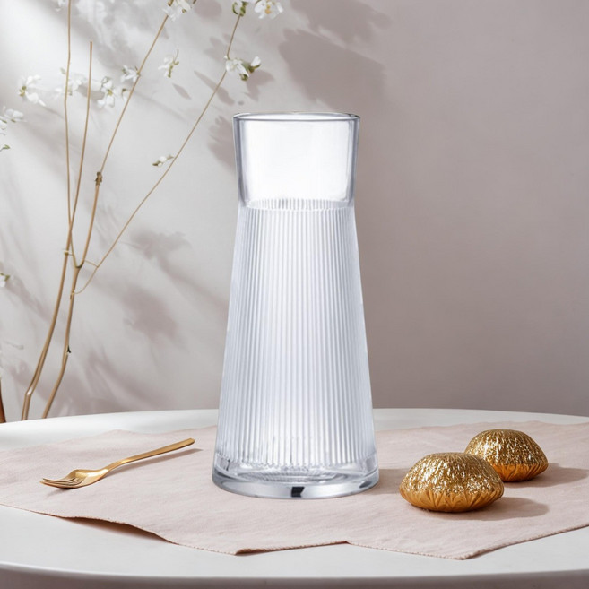 프랑스 라리끄 윙겐 바웨어 수정 크리스탈 350ml 물병 유리 물통, 1개, 투명