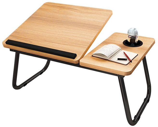 비스토어 각도조절 접이식 테이블, 우드