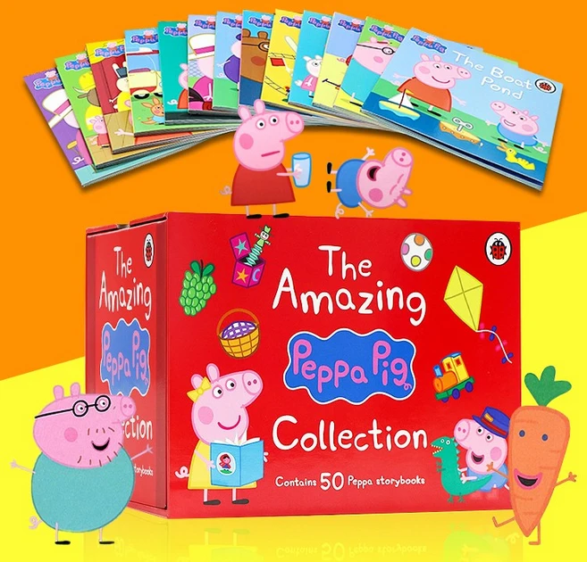 [달콤서점]국내 당일발송 어메이징 페파 피그 레드 세트 Amazing Peppa Pig Red 영어원서 음원제공, 페파 피그(레드) 50권 세트 - 쿠팡
