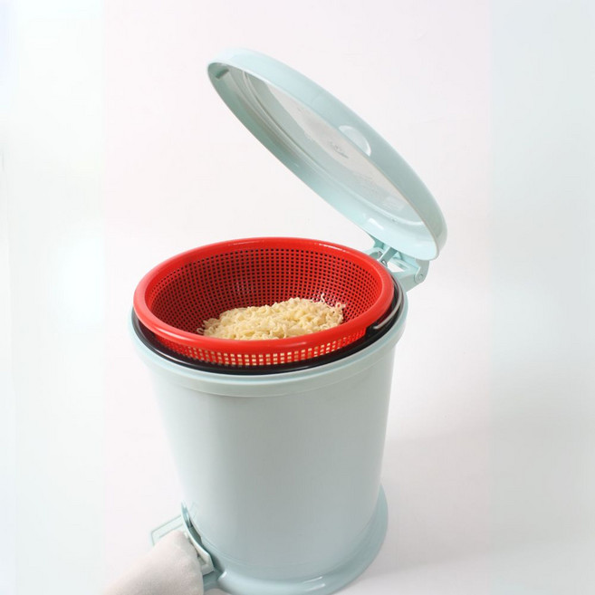 페달형 라면 국물 처리통 음식물 쓰레기통 편의점 카페 라면국물통 13L, 1개