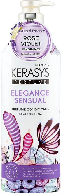 케라시스 엘레강스 센슈얼 퍼퓸 컨디셔너 로즈 바이올렛 향 600ml (20.3 fl oz) KSY-99274 - 쿠팡