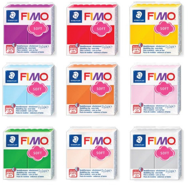 FIMO 피모 모음전/폴리머클레이 오븐점토, 소프트 0번 화이트, 소프트, 1개