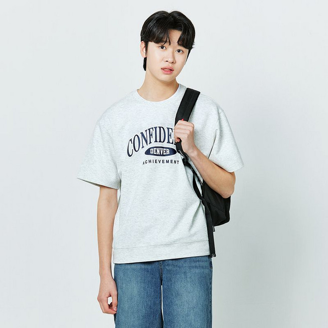 소이 5부 오트밀 맨투맨 셋업티 25M5701