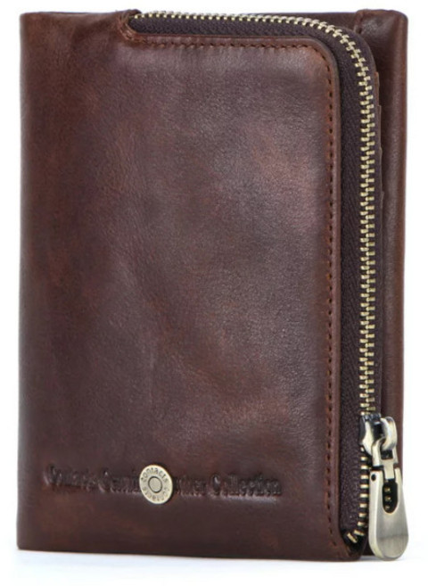 CONTACT'S 真皮RFID防盜刷短皮包