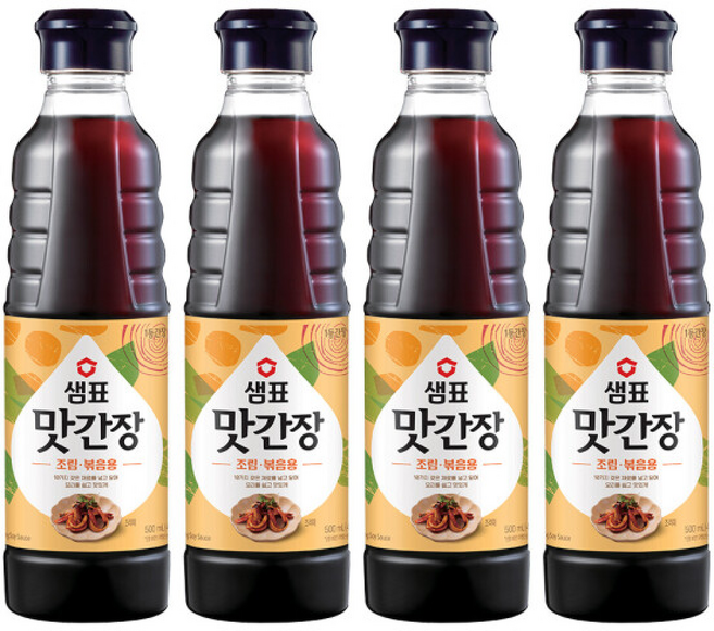 샘표 맛간장 조림볶음용, 4개, 500ml