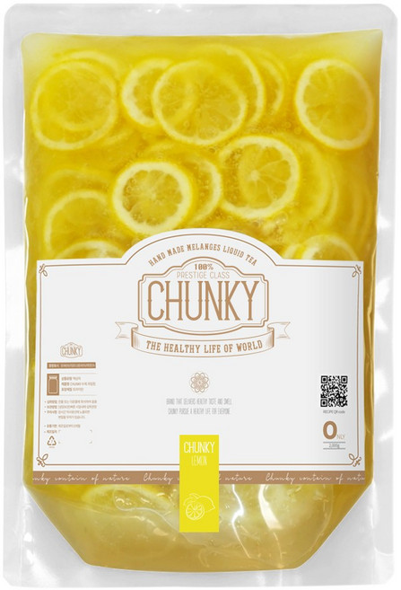 청키 수제 레몬청 대용량 카페용 레몬차 레몬에이드 과일청 2kg, 1개, 1개입