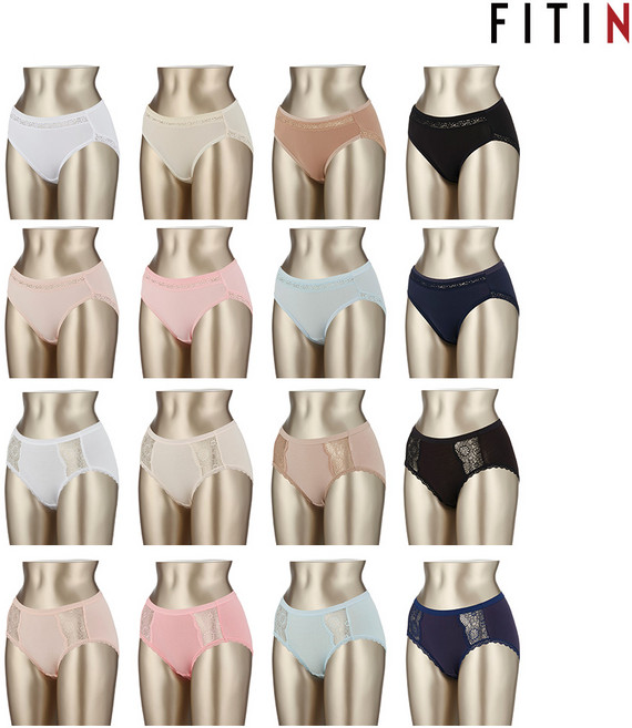 [피트인] 4종세트 데일리 노라인 팬티 B형(색상랜덤)