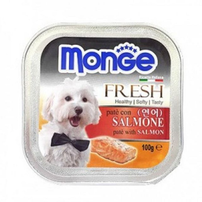 몽이 이태리산 데일리 연어 사각캔100g 강아지캔, 100g, 1개