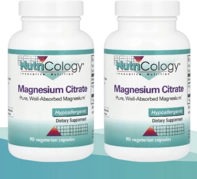 뉴트리콜로지 마그네슘 구연산 시트레이트 90캡슐 Magnesium 2개, 90정 - 쿠팡