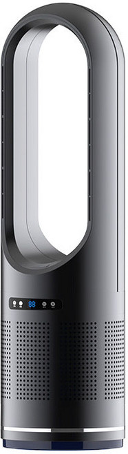 46인치 날개없는 냉온풍기 공기청정 3in1 가정용 냉난방기 터워형 에어컨, 블랙, FS108