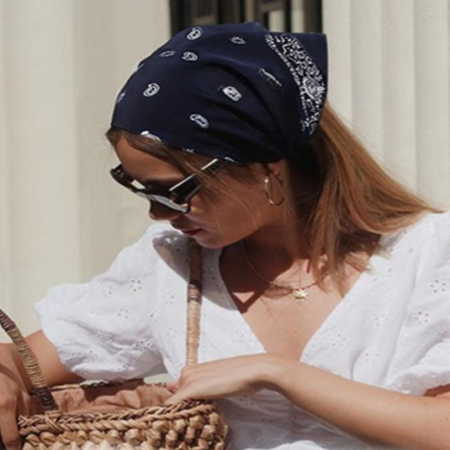 세이아 페이즐리 반다나 스카프 세트