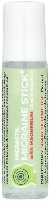 Migrastil Migraine스틱® 마그네슘 함유 10ml(0.33oz) Migrastil (마이그래스틸), , Migraine스틱®, 마그네슘 함유, 10ml(, 1개, 10ml - 쿠팡