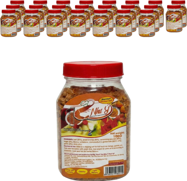 니이 무이똠 베트남 크런치 새우 소금 시즈닝 100g, 24개