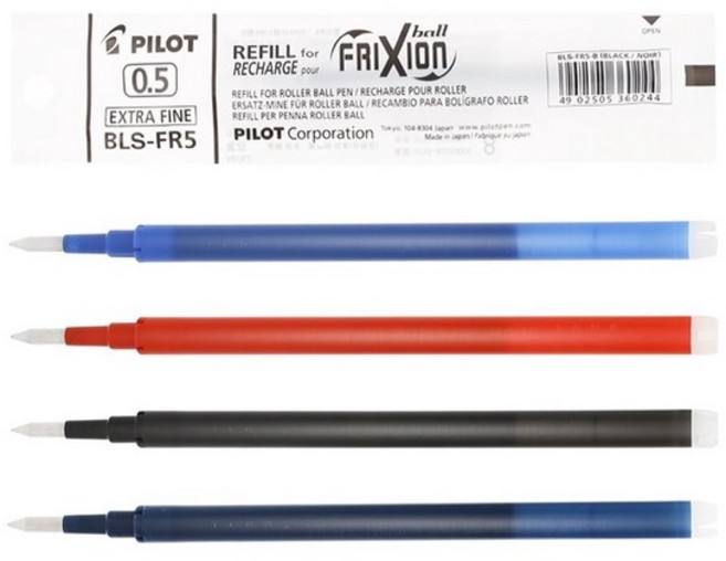 PILOT 百樂 魔擦筆 筆芯 BLS-FR5, 1個, 0.5mm-BLS-FR5,黑-B, 黑