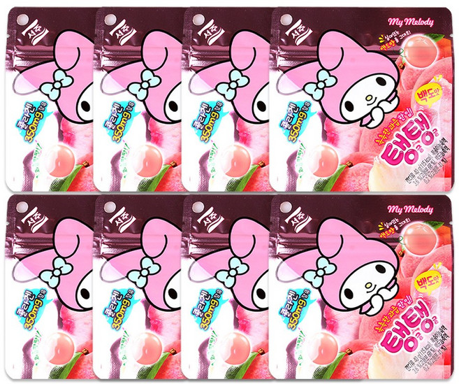 산리오 마이멜로디 탱글탱글 젤리, 40g, 8개