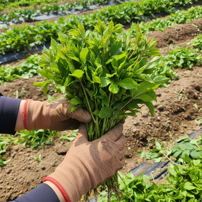[백화점납품용] 나물투데이 당일수확 오가피순 나물 가시오가피순 오갈피나물, 1개, 2kg