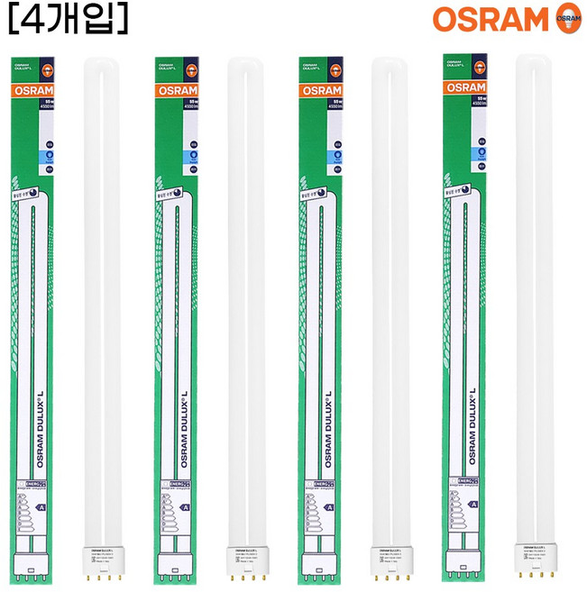 오스람 형광등 FPL55EX-D주광색 하얀빛 4개입, 1개