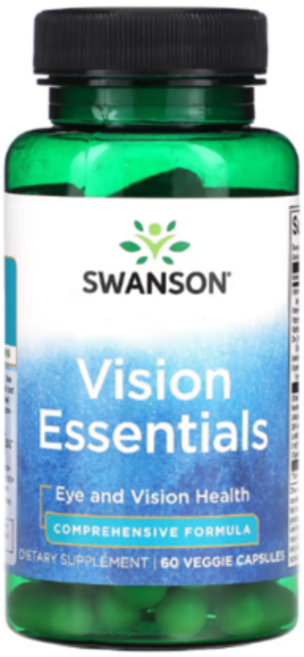 스완슨 비전 에센셜스 비타민A 루테인 60 베지 캡슐, 60정, 1개, 60정