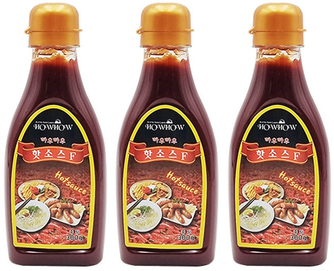 하우하우 핫소스, 300g, 3개