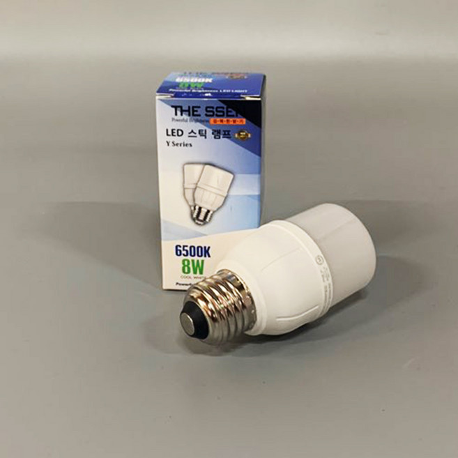 스틱램프 LED 8W 주광색 인테리어 램프, 없음, 1개