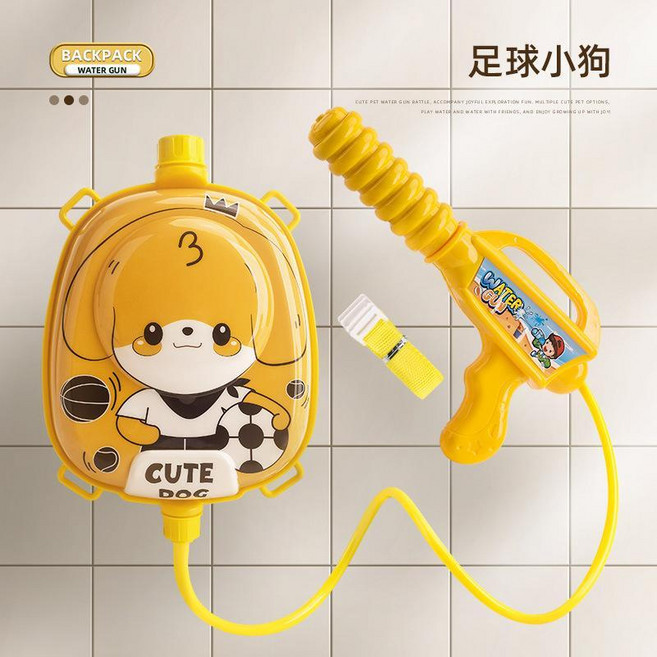 SAD 兒童揹包水槍玩具 抽拉式, 小狗 1.5L揹包水槍, 1個