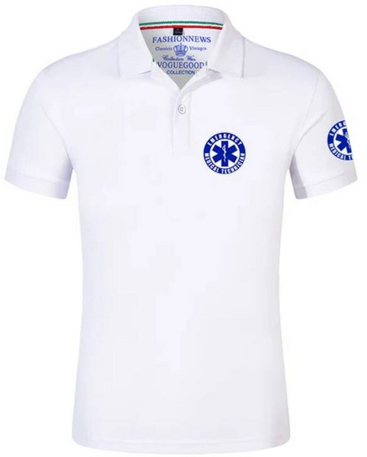 등산티셔츠 EMT 긴급 구급차 남성용 스포츠 폴로 셔츠 캐주얼 반바지 소매 단색 야외 티셔츠 여름 핫