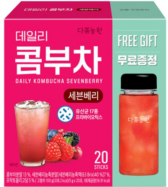 다농원 데일리 콤부차 세븐 베리, 5g, 20개입, 1개