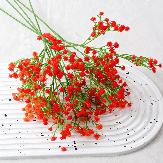 에스와이씨 안개꽃 조화, 레드, 4개