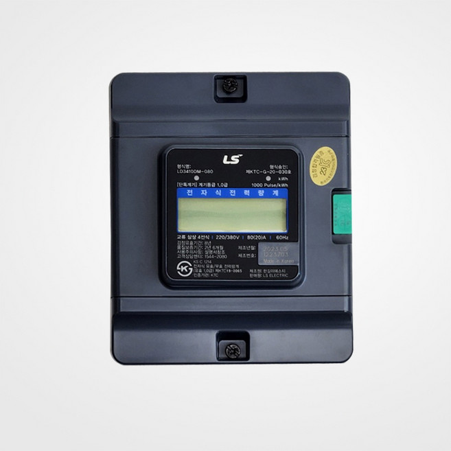 LS산전 전자식 전력량계 3상 4선식 120A 디지털 계량기, 1개
