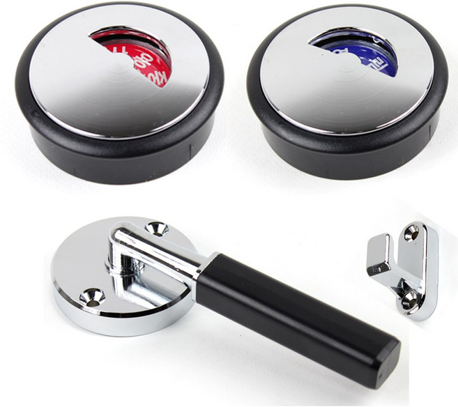 블랙 막대 큐비클 화장실 칸막이 잠금장치 잠금쇠, 블랙막대잠금쇠(일반)