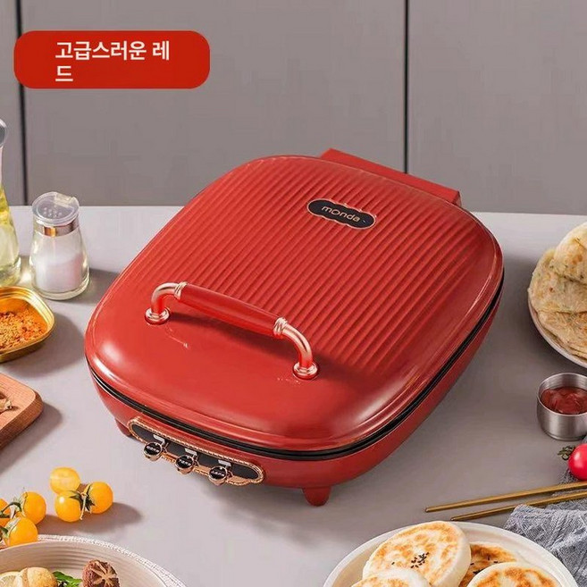 통구이양면팬 초대형 생선 구이 삼겹살 베스트하임, 라이트럭셔리레드, 기본 색상