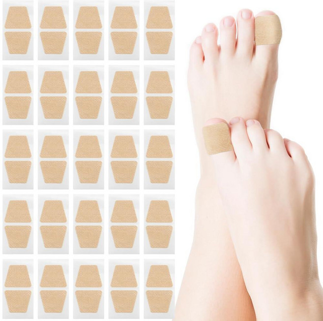 50피스 곰팡이 네일 패치 다용도 리페어 8시간 오버나이트 발톱 재생 수리 손톱 변색 및 갈라진 손톱용 214059