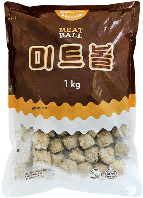 맘모스 미트볼 1kg, 1개