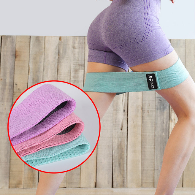 크로드 요가밴드 라텍스 고무밴드 필라테스 요가 탄력 근력운동 스트레칭 루프 밴드 힙업밴드 3종세트, 1개