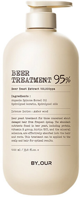 (현대홈쇼핑)대용량 바이아우어 맥주효모 트리트먼트 1000ml, 1개