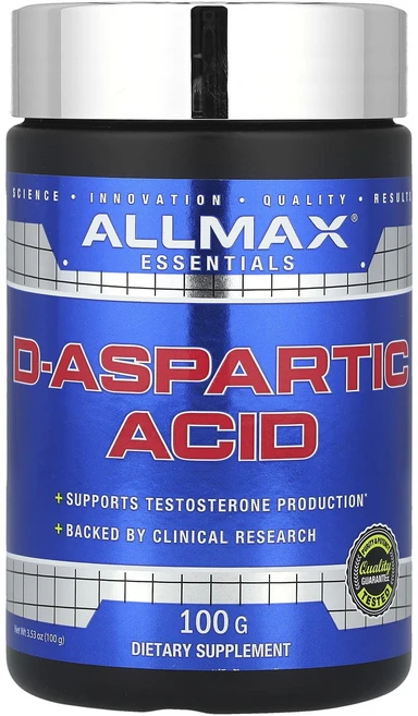 ALLMAX D-아스파르트산 100g(3.53oz), ALLMAX D아스파르트산 100g353oz, 100g, 1개 - 쿠팡