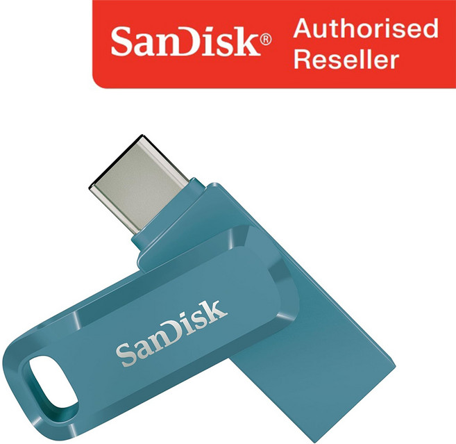 샌디스크 USB 메모리 DDC3 블루 C타입 OTG 3.2 대용량 [10개이상 무료 각인], 64GB