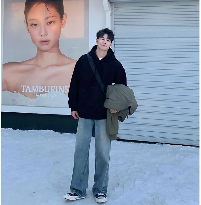 봄 남성 데일리 캐주얼 후드티 오버핏 검정 루즈핏 면소재 후디