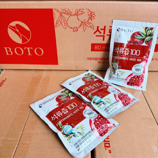 BOTO 石榴汁 80毫升 x 100包, 10個, 80ml