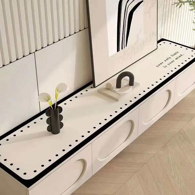 거실장커버 가리개 테이블보 티비장 TV다이 TV장 장식장 카바 오일불침투방지 북유럽 매트 방수 먼지 서랍장 깔개 협탁보 덮개, 40cm180cm, 조금 조금 조금, 1개