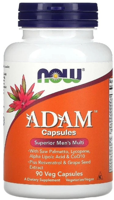 나우푸드 아담 슈페리어 남성용 종합비타민 멀티비타민 90캡슐, 90정, 1개 - 쿠팡
