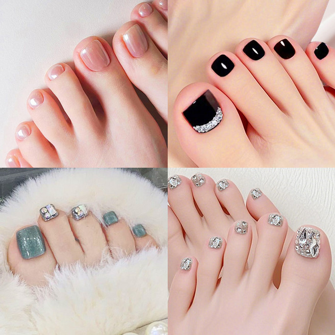 원트두 페디큐어 발톱 패디네일 패디팁 4종타입 x 24p, 1개, 혼합색상