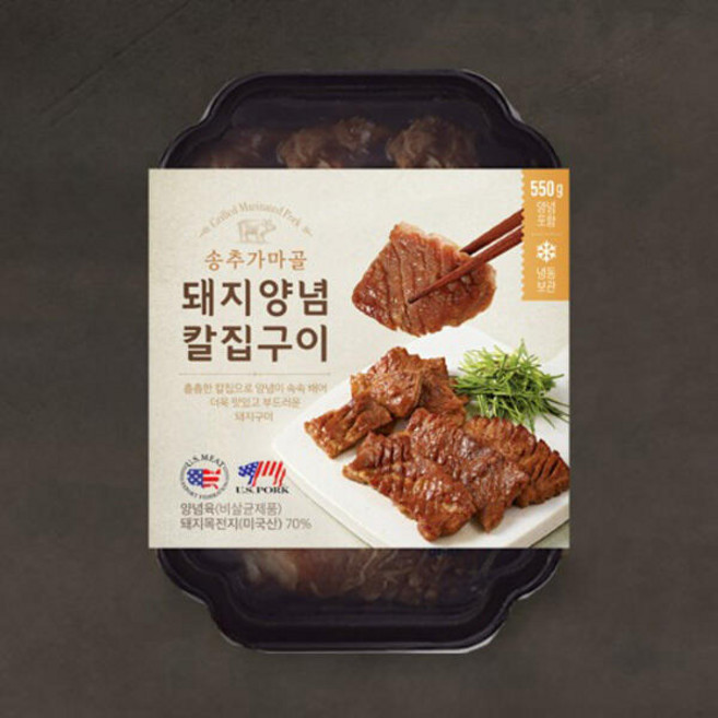 [송추가마골] 돼지양념 칼집구이 550g 1개, [송추가마골] 돼지양념 칼집구이, 550g, 1개