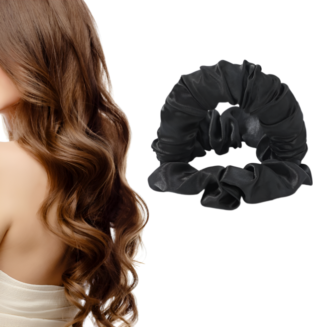 봄별 새틴 똥머리 밴드 로우번 올림머리 당고머리